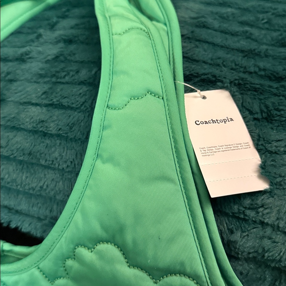 Coach green Quilted Tote Bag - Picture 4 of 8